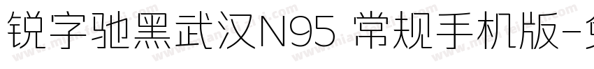 锐字驰黑武汉N95 常规手机版字体转换